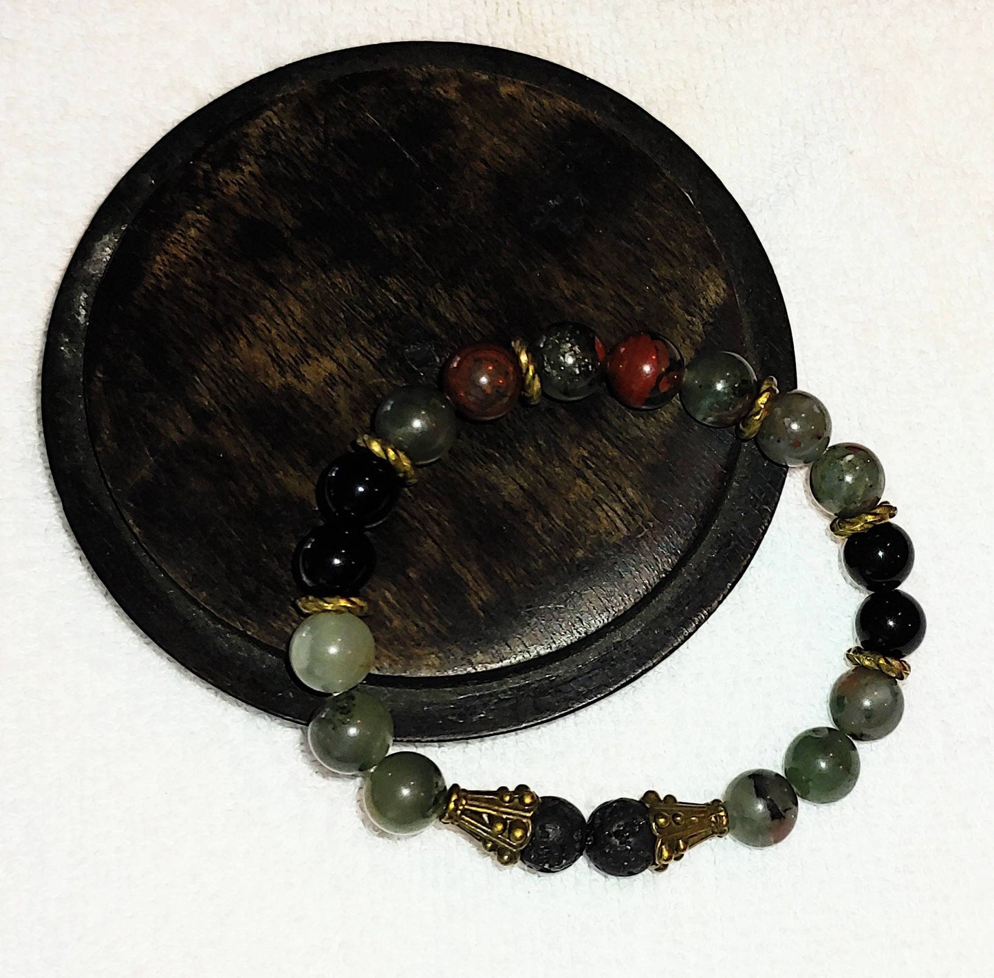 GEMSTONE COURAGE/PROTECTION 8mm bracelet,unisex bracelet,gift woman or man,graduation gift