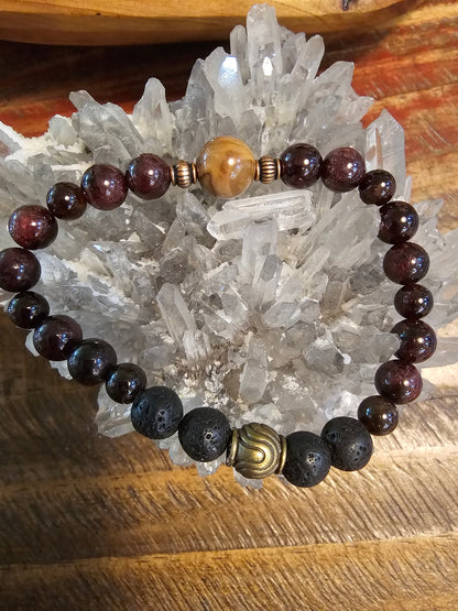 Wear Arizona Gemstone Bracelet- ANT HILL GARNET