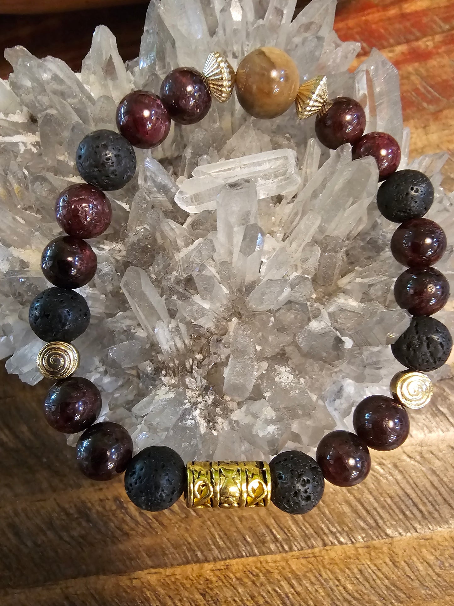 Wear Arizona Gemstone Bracelet- ANT HILL GARNET