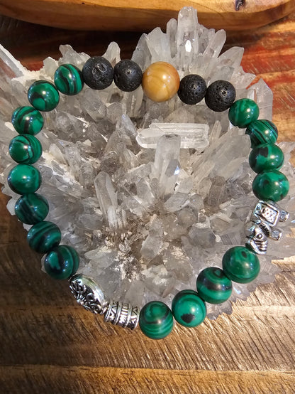 Wear Arizona Gemstone Bracelet- MALACHITE