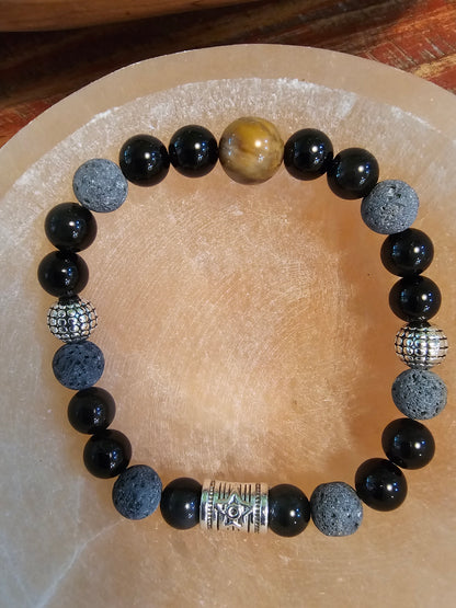 Wear Arizona Gemstone Bracelet- APACHE TEARS OBSIDIAN