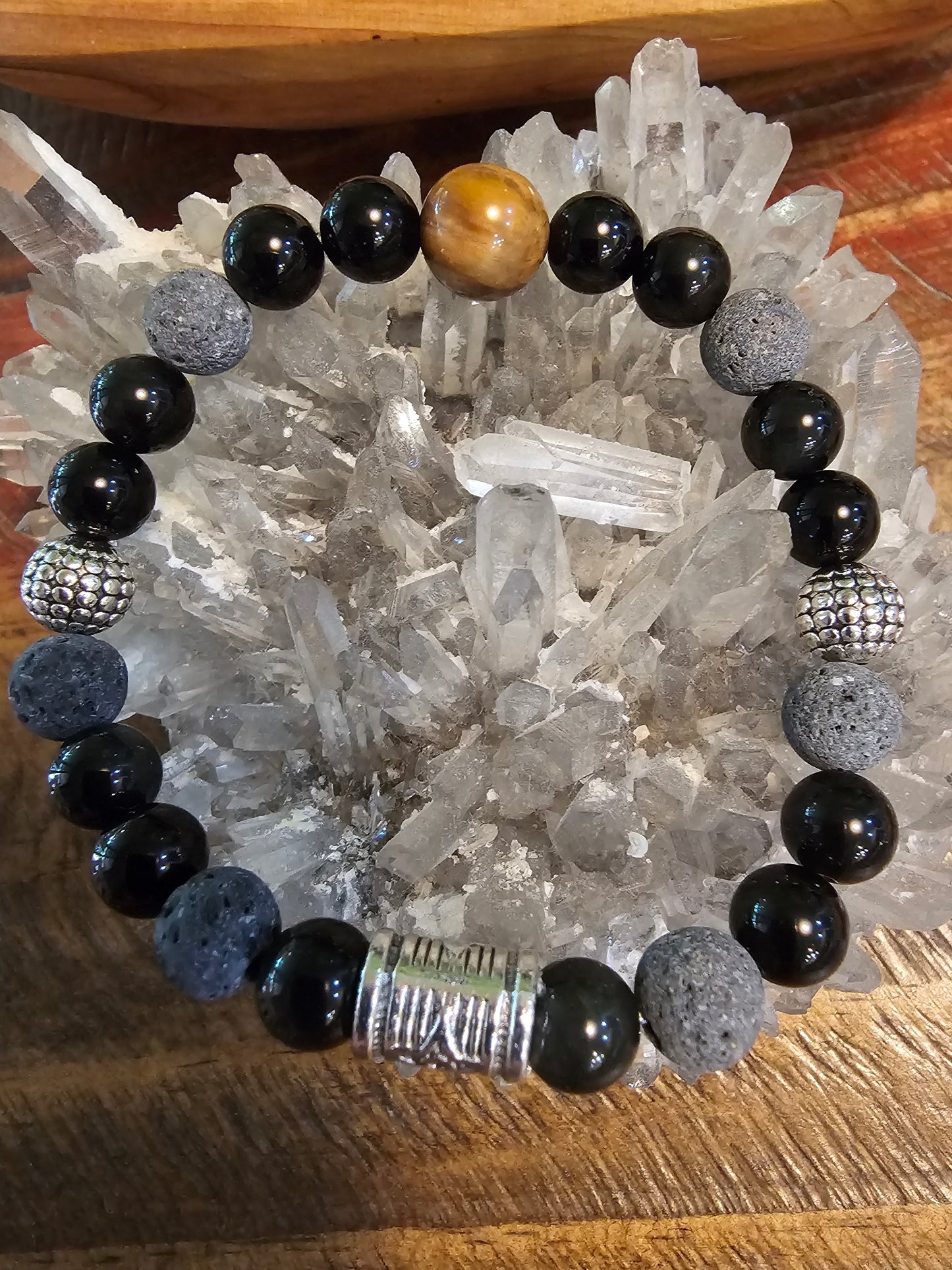 Wear Arizona Gemstone Bracelet- APACHE TEARS OBSIDIAN