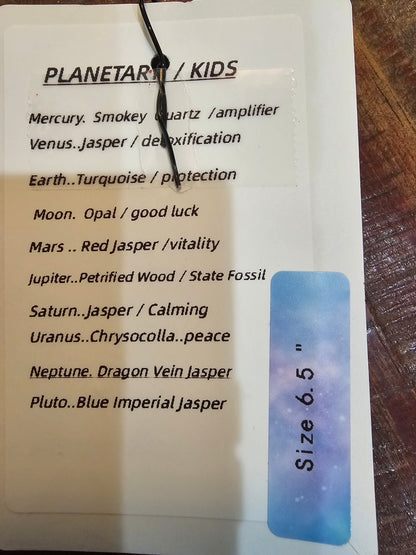 A Special Feature- PLANETARY GEMSTONE BRACELET-KIDS LINE