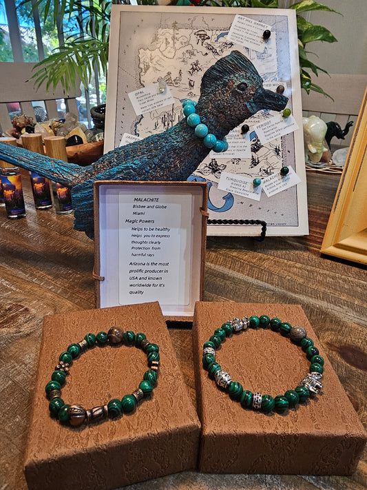 Wear Arizona Gemstone Bracelets-KIDS LINE-MALACHITE