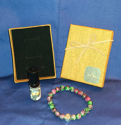 BUNDLE DREAMS KIT Genuine 8mm crystal bracelet with essential oil blend for joy. Give the gift of JOY, help DREAMS come true for your loved one!